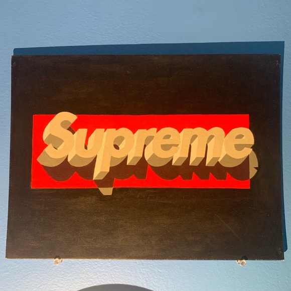 Supreme Other - Supreme Box Logo Black Painting